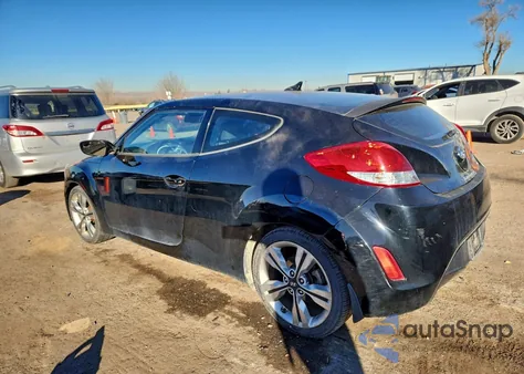 2017 Hyundai Veloster z USA, uszkodzony, nr VIN KMHTC6AD7HU322014